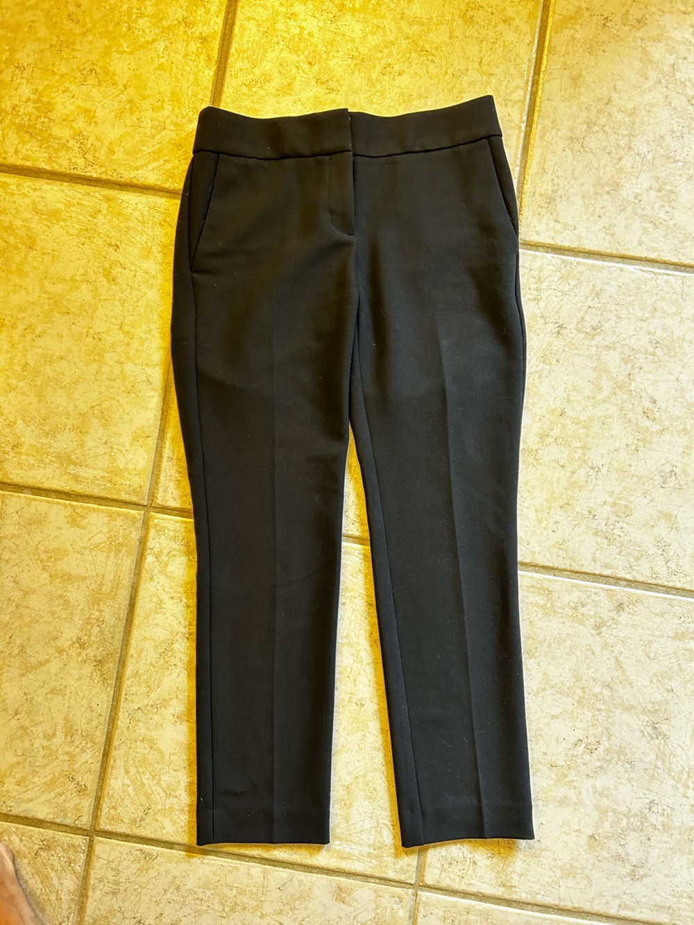 LOFT Black Marisa Ankle Pant